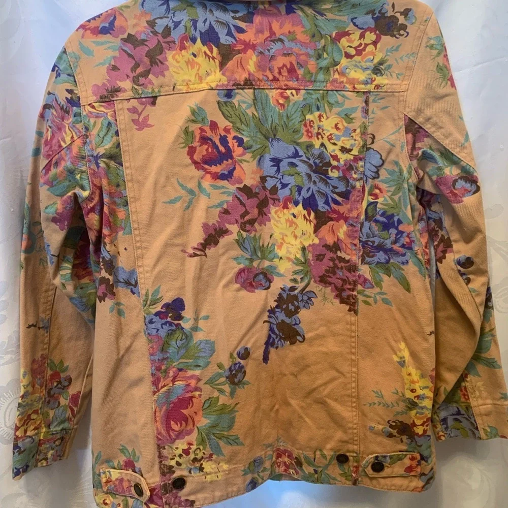Susan Graver Woman’s Denim Jacket Size Small 100% Cotton Cottagecore grannycore - Picture 5 of 8